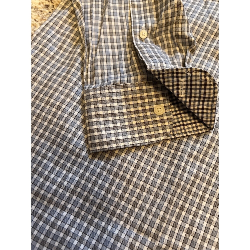 Jos. A. Bank Reserve 100% Egyptian Cotton Tailored Fit Dress Shirt Men Sz L 17 - Picture 2 of 11